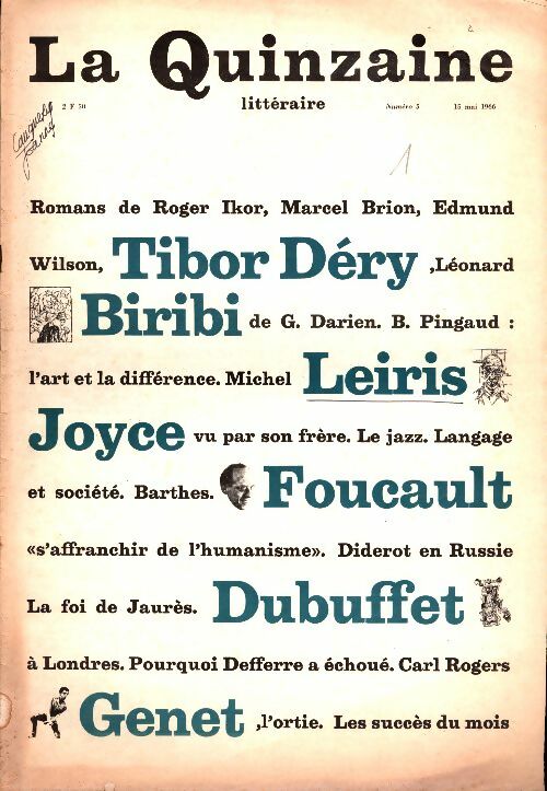 Livrenpoche : La quinzaine littéraire n°5 - Collectif - Livre
