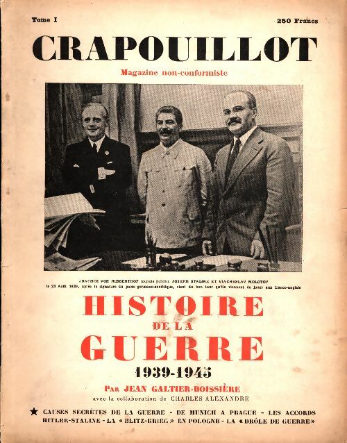 Livrenpoche : Le crapouillot : Histoire de la guerre 1939-1945 Tome I - Collectif - Livre