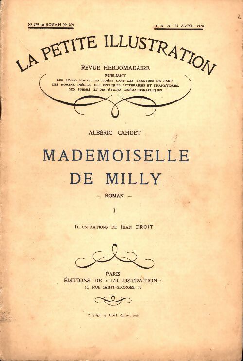 Livrenpoche : La petite illustration n°379  Roman n°169 : Mademoiselle de Milly Tome I - Collectif - Livre