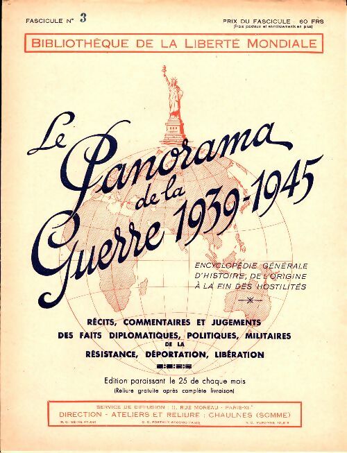 Livrenpoche : Le panorama de la guerre 1939-1945 Fascicule n°3 - Collectif - Livre