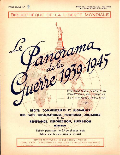 Livrenpoche : Le panorama de la guerre 1939-1945 Fascicule n°2 - Collectif - Livre