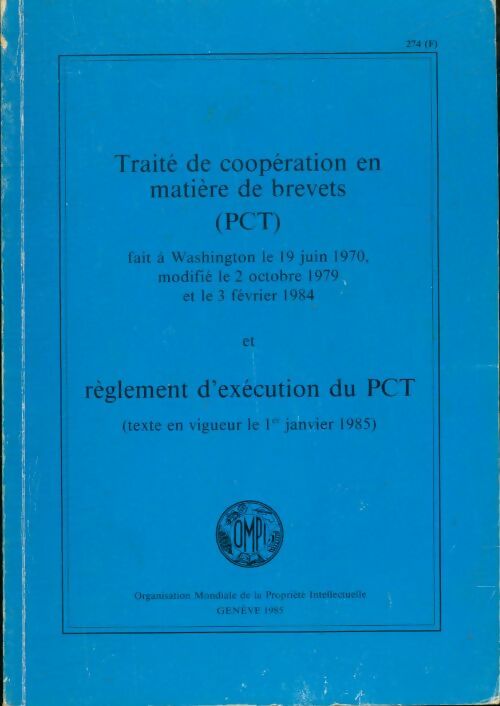 Livrenpoche : Traité de coopération en matière de brevets - Collectif - Livre