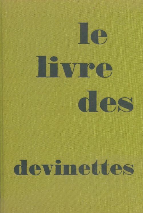 Livrenpoche : Le livre des devinettes - Collectif - Livre