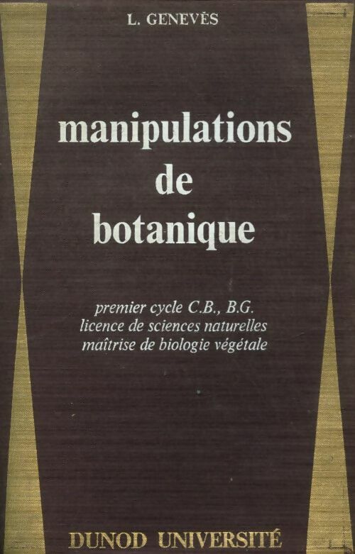 Livrenpoche : Manipulations de botanique - L Genevès - Livre
