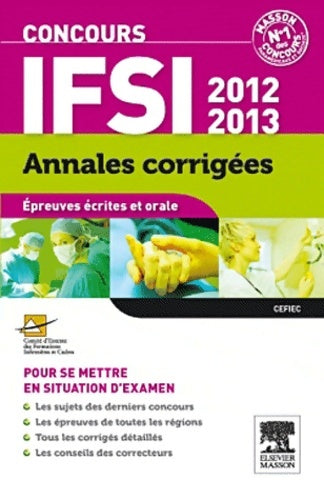 Livrenpoche : Annales corrigées concours IFSI 2012-2013 - Mireille Charpentier-Tenet - Livre