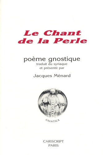 Livrenpoche : Le chant de la perle - Jacques-Étienne Ménard - Livre