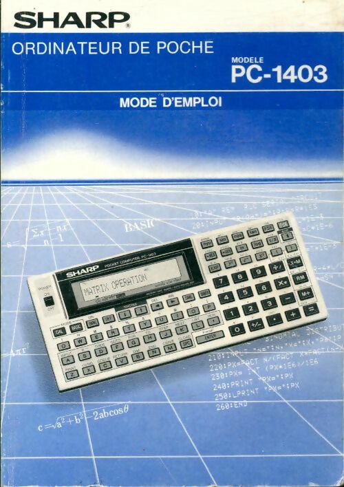 Livrenpoche : Sharp Ordinateur de poche PC-1403 mode d'emploi - Collectif - Livre