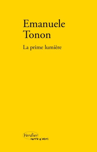 Livrenpoche : La prime lumière roman - Emanuele Tonon - Livre