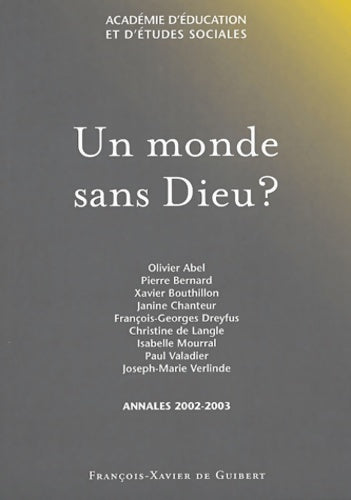 Livrenpoche : Un monde sans dieu ? - Olivier Abel - Livre