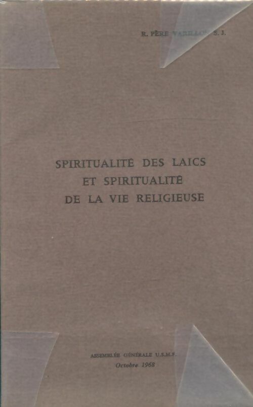 Livrenpoche : Spiritualité des laïcs et spiritualité de la vie religieuse - Père Varillon - Livre