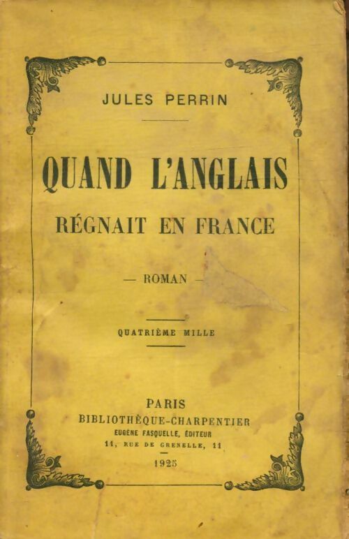 Livrenpoche : Quand l'anglais régnait en France - Jules Perrin - Livre