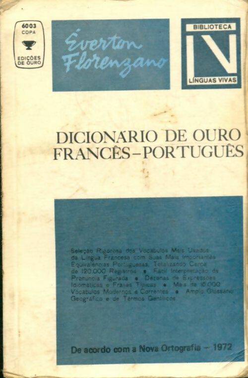 Livrenpoche : Dicionario de Ouro francês-português - Éverton Florenzano - Livre