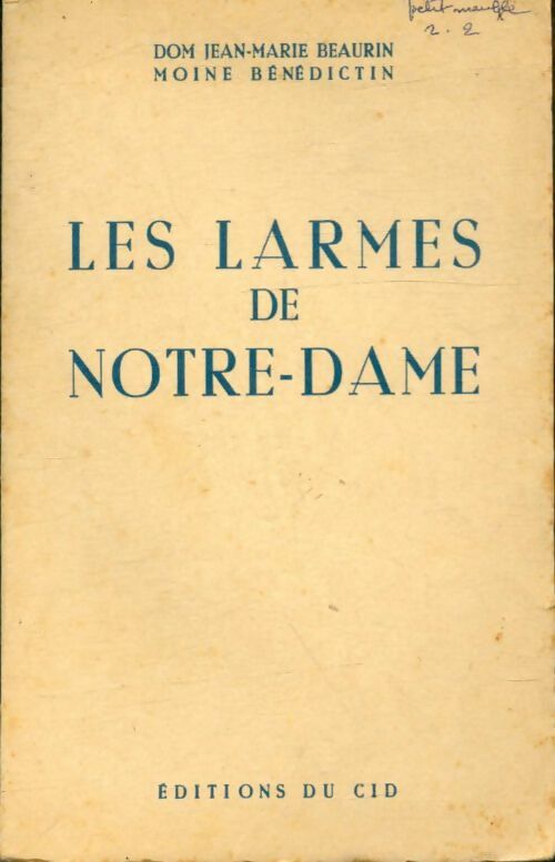 Livrenpoche : Les larmes de Notre-Dame - Jean-Marie Beaurin - Livre