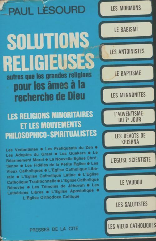 Livrenpoche : Solutions religieuses - Paul Lesourd - Livre