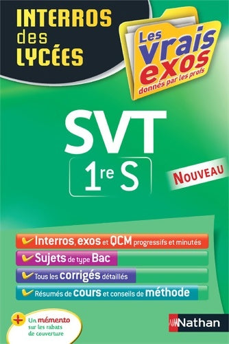 Livrenpoche : Interros des lycées SVT 1re s - Thomas Brisbout - Livre
