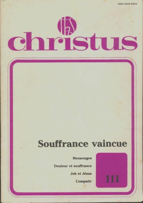 Livrenpoche : Christus n°111 - Collectif - Livre