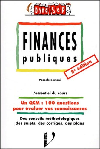 Livrenpoche : Finances publiques - Pascale Bertoni - Livre