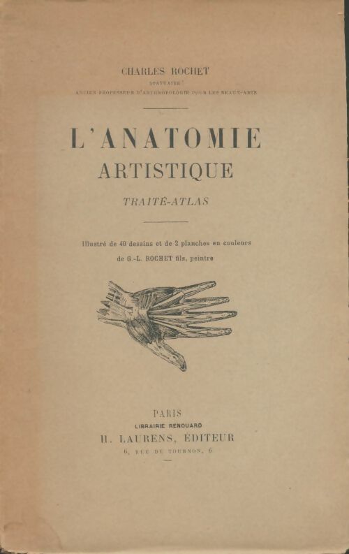 Livrenpoche : L'anatomie artistique - Charles Rochet - Livre