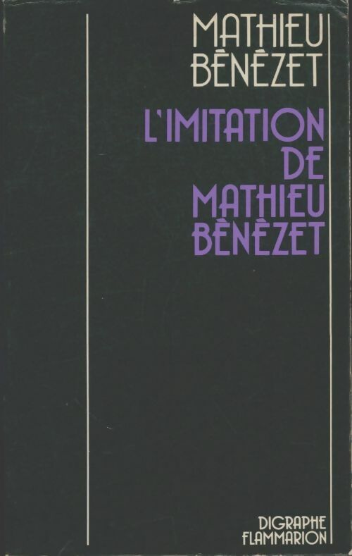 Livrenpoche : L'imitation de Mathieu Bénézet - Mathieu Bénézet - Livre