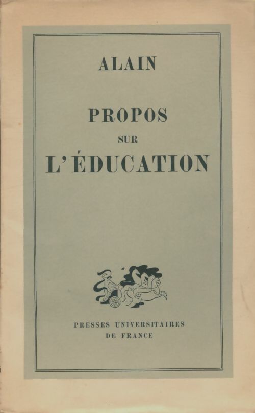 Livrenpoche : Propos sur l'éducation - Alain - Livre