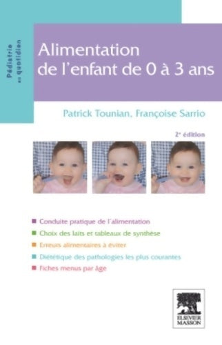 Livrenpoche : Alimentation de l'enfant de 0 à 3 ans - Patrick Tounian - Livre