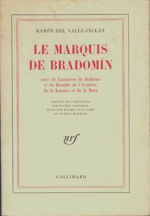 Livrenpoche : Le marquis de Bradomin - Ramon Del Valle-Inclân - Livre