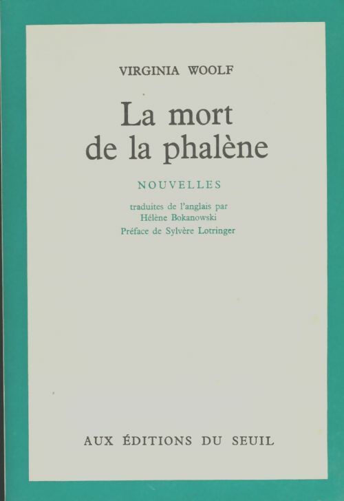 Livrenpoche : La mort de la phalène - Virginia Woolf - Livre