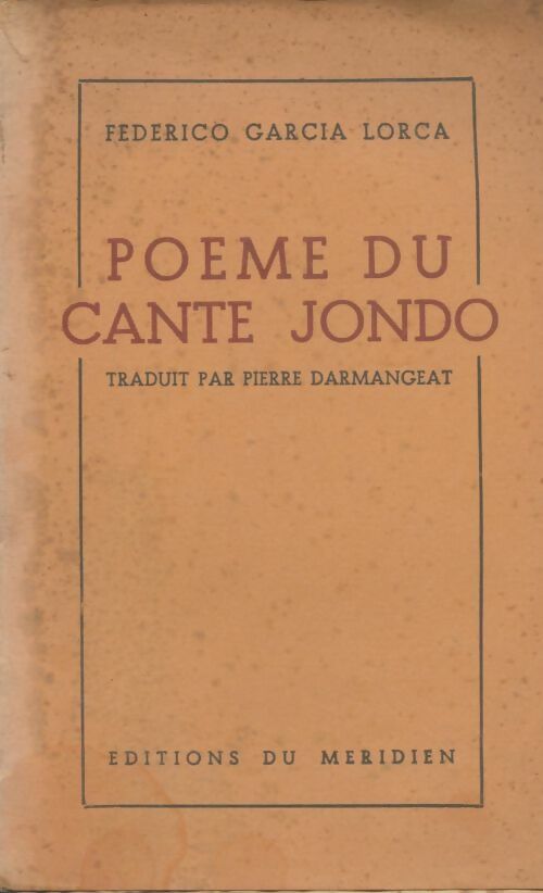 Livrenpoche : Poème du cante Jondo - Federico Garcìa Lorca - Livre