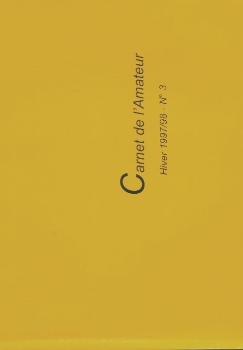 Livrenpoche : Carnet de l'amateur hiver 1997/98 n°3 - Collectif - Livre