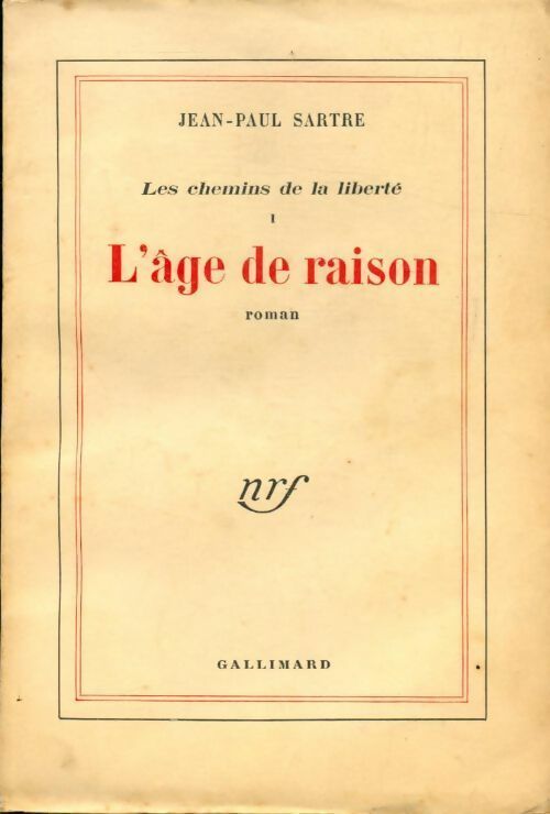 Livrenpoche : Les chemins de la liberté Tome I : L'âge de raison - Jean-Paul Sartre - Livre