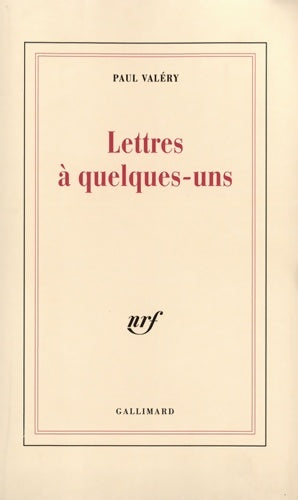 Livrenpoche : Lettres à quelques-uns - Paul Valéry - Livre