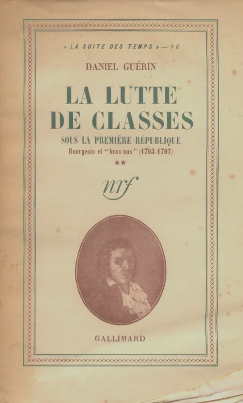 Livrenpoche : La lutte de classes sous la première république Tome II - Daniel Guérin - Livre