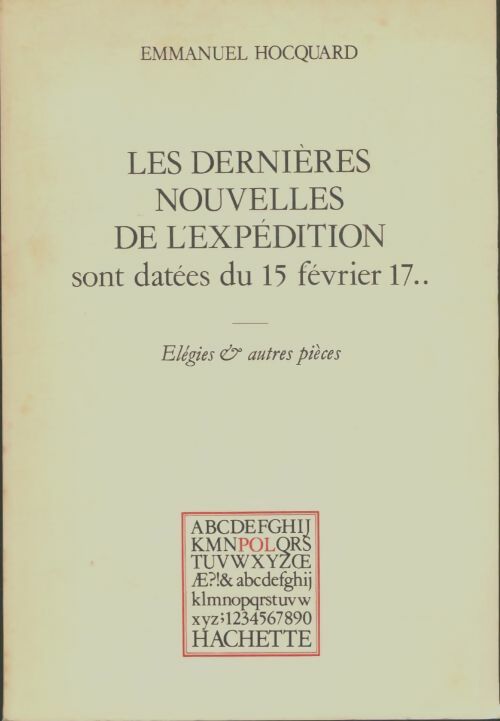 Livrenpoche : Les dernières nouvelles de l'expédition  - Emmanuel Hocquard - Livre