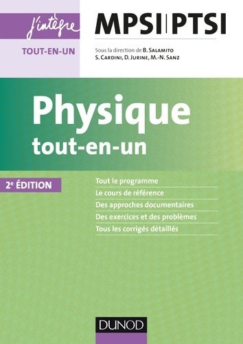 Livrenpoche : Physique tout-en-un MPSI-PTSI - Bernard Salamito - Livre