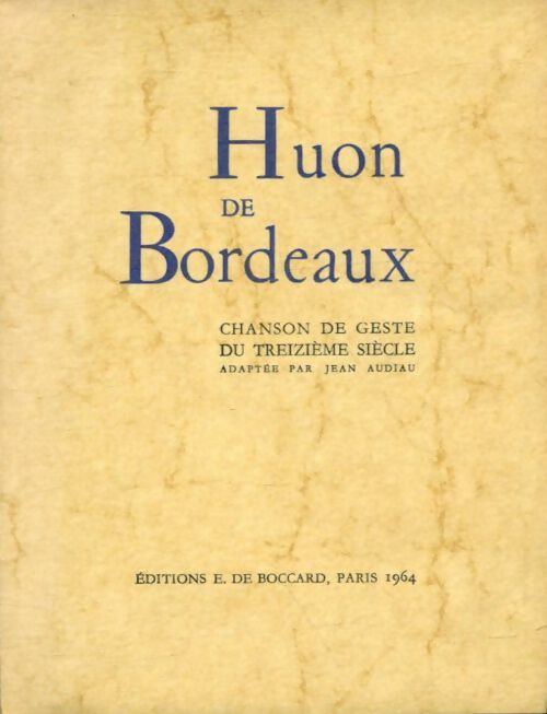 Livrenpoche : Huon de bordeaux - Jean Audiau - Livre