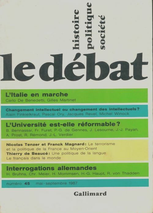 Livrenpoche : Le débat n°45 - Collectif - Livre