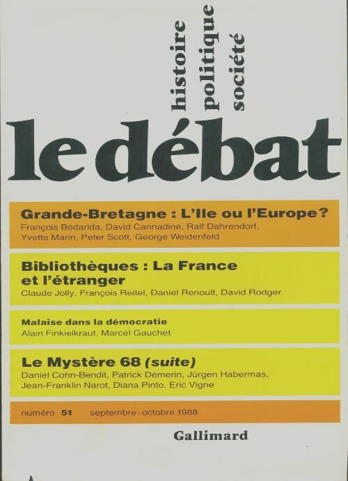 Livrenpoche : Le débat n°51 - Collectif - Livre