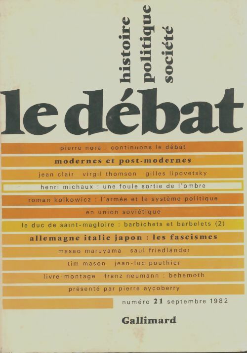 Livrenpoche : Le débat n°21 - Collectif - Livre