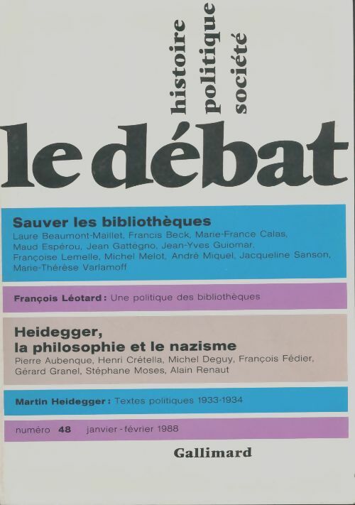 Livrenpoche : Le débat n°48 - Collectif - Livre