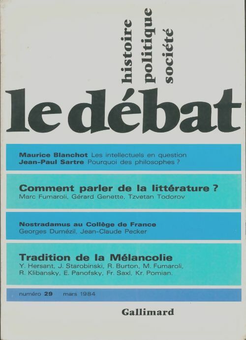 Livrenpoche : Le débat n°29 - Collectif - Livre