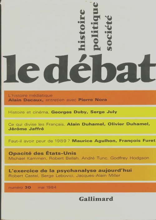 Livrenpoche : Le débat n°30 - Collectif - Livre