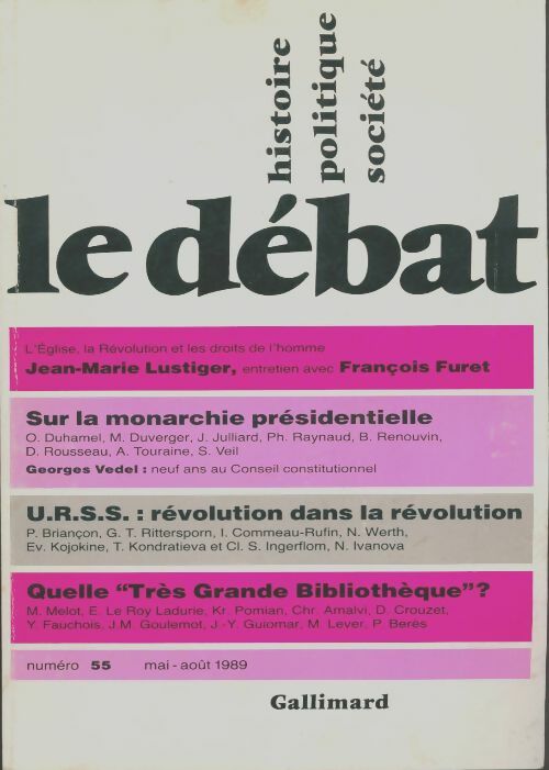 Livrenpoche : Le débat n°55 - Collectif - Livre