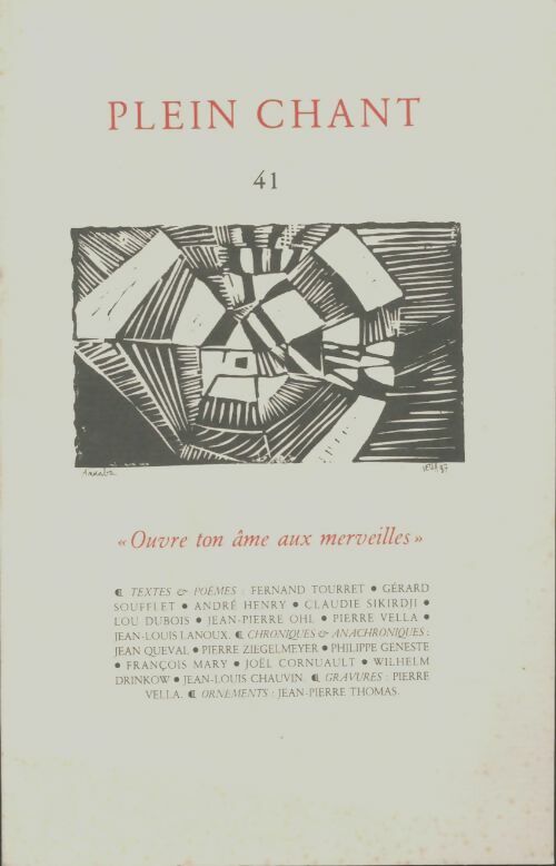 Livrenpoche : Plein chant n°41 - Collectif - Livre