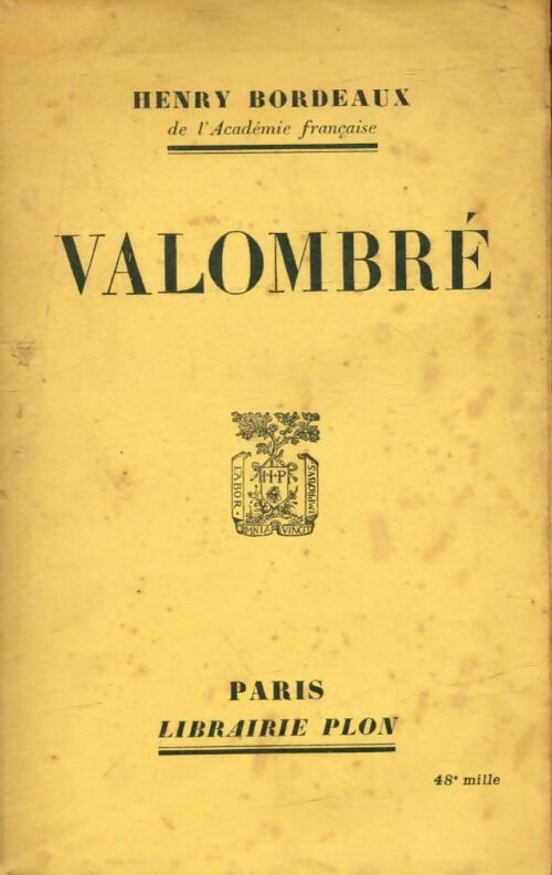 Livrenpoche : Valombré - Henri Bordeaux - Livre