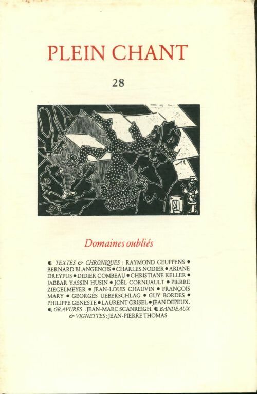 Livrenpoche : Plein chant n°28 - Collectif - Livre
