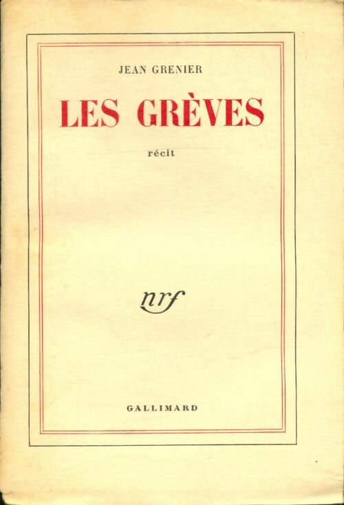 Livrenpoche : Les grèves - Jean Grenier - Livre