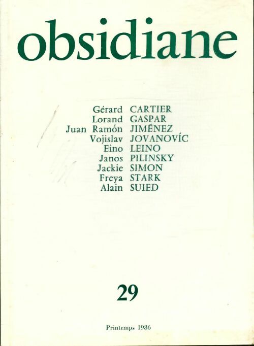 Livrenpoche : Obsidiane n°29 - Collectif - Livre