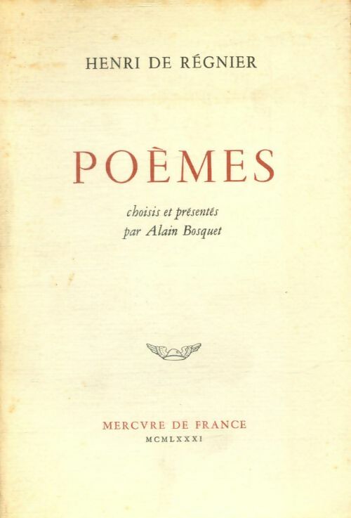 Livrenpoche : Poèmes - Henri De Régnier - Livre
