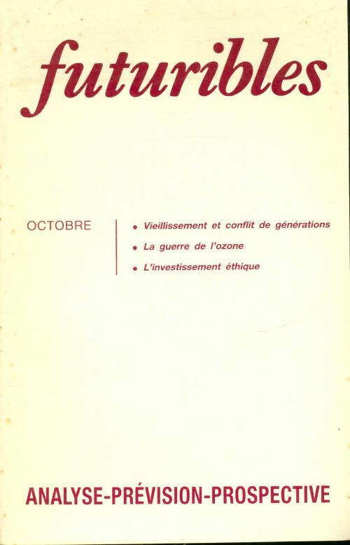 Livrenpoche : Futuribles n°125 - Collectif - Livre