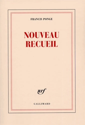 Livrenpoche : Nouveau recueil - Francis Ponge - Livre